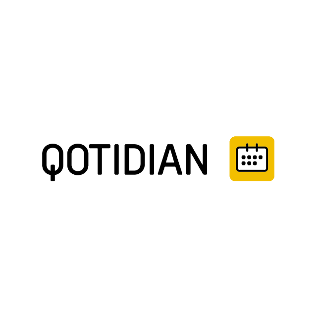 Qotidian.com logo, a brandable .com business name for sale