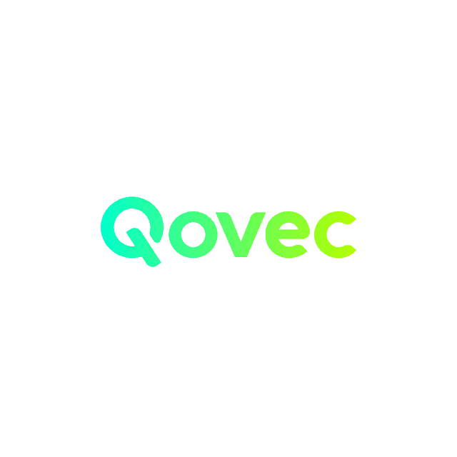Qovec.com logo, a brandable .com business name for sale