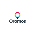 Qromos.com logo, a brandable .com business name for sale