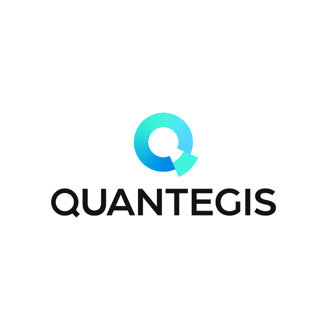 Quantegis.com logo, a brandable .com business name for sale