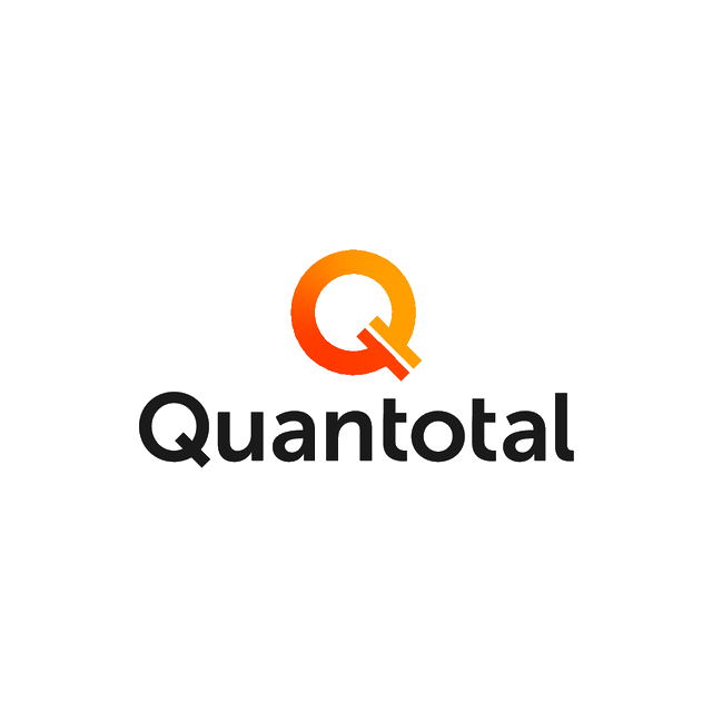 Quantotal.com logo, a brandable .com business name for sale
