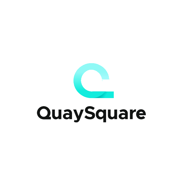 QuaySquare.com logo, a brandable .com business name for sale