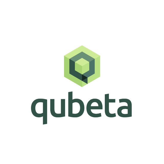 Qubeta.com logo, a brandable .com business name for sale