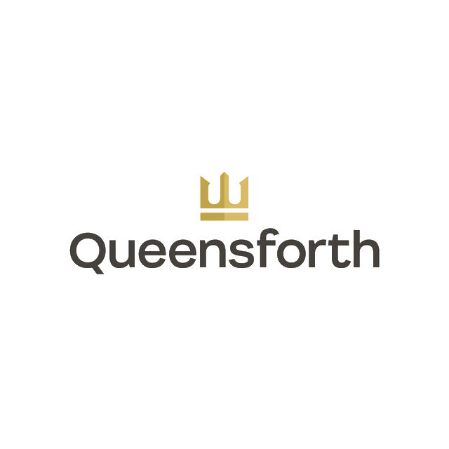 Queensforth.com logo, a brandable .com business name for sale