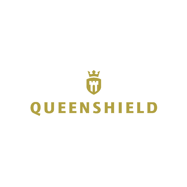 Queenshield.com logo, a brandable .com business name for sale