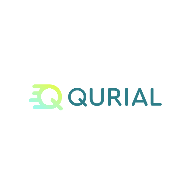 Qurial.com logo, a brandable .com business name for sale