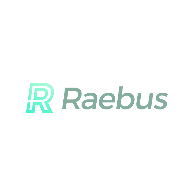 Raebus.com logo, a brandable .com business name for sale