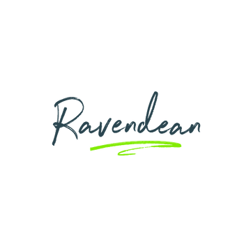 Ravendean.com logo, a brandable .com business name for sale