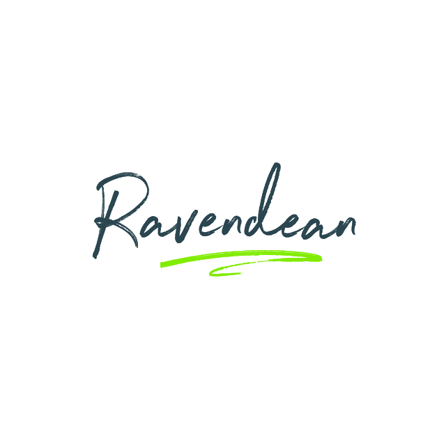 Ravendean.com logo, a brandable .com business name for sale