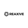 Reaxive.com logo, a brandable .com business name for sale