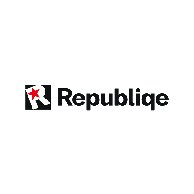 Republiqe.com logo, a brandable .com business name for sale