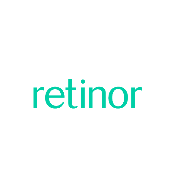 Retinor.com logo, a brandable .com business name for sale