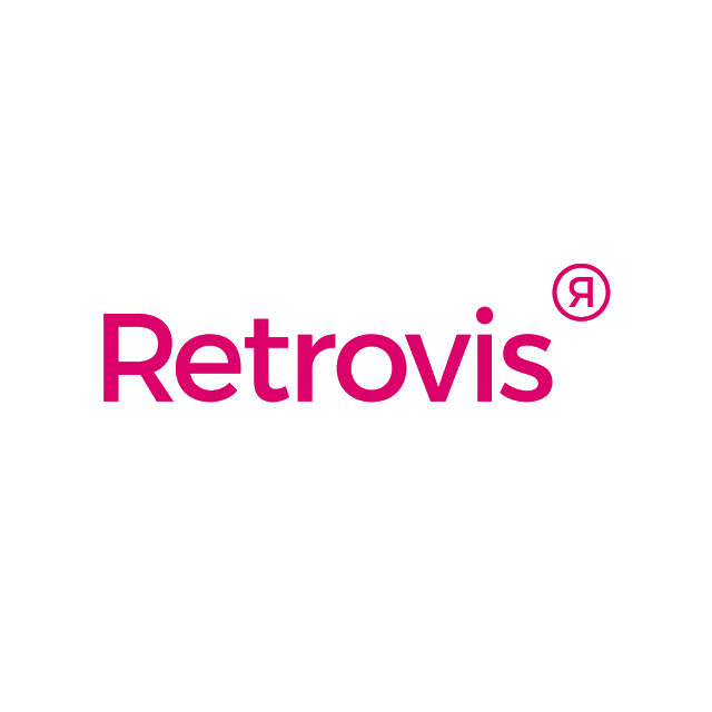 Retrovis.com logo, a brandable .com business name for sale