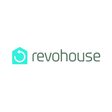 Revohouse.com logo, a brandable .com business name for sale
