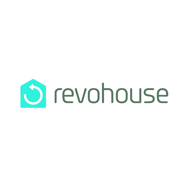Revohouse.com logo, a brandable .com business name for sale