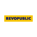 Revopublic.com logo, a brandable .com business name for sale