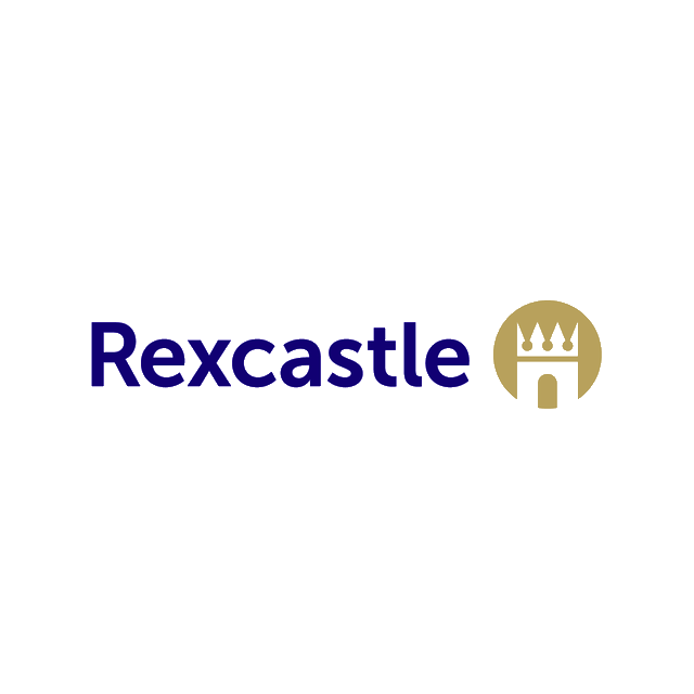Rexcastle.com logo, a brandable .com business name for sale