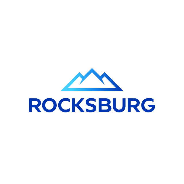 Rocksburg.com logo, a brandable .com business name for sale