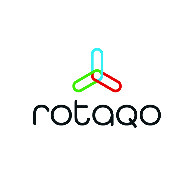 Rotaqo.com logo, a brandable .com business name for sale