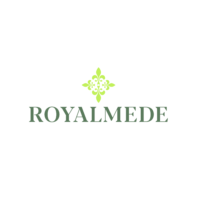 Royalmede.com logo, a brandable .com business name for sale