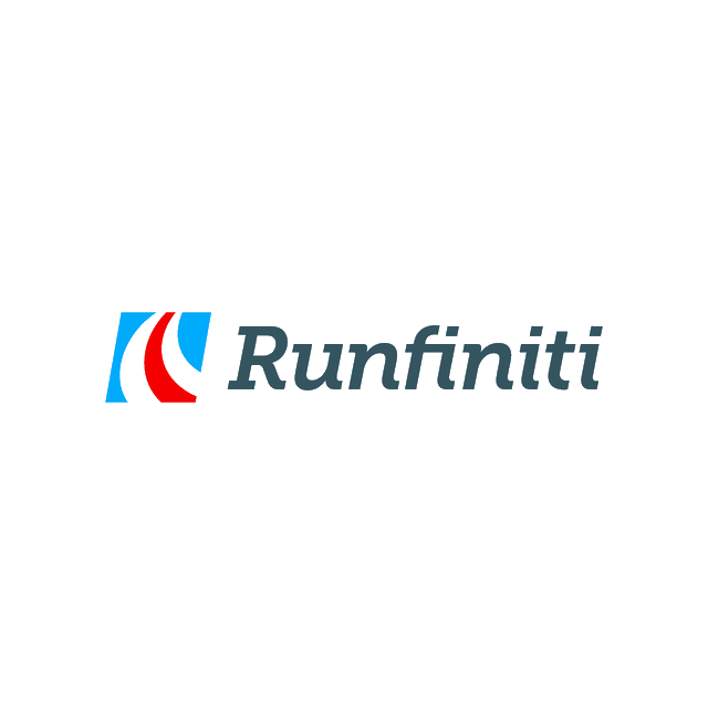 Runfiniti.com logo, a brandable .com business name for sale