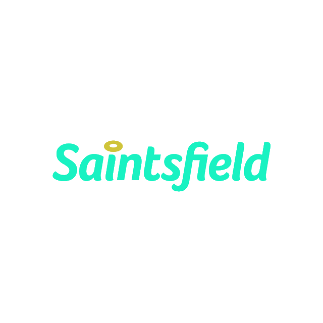 Saintsfield.com logo, a brandable .com business name for sale