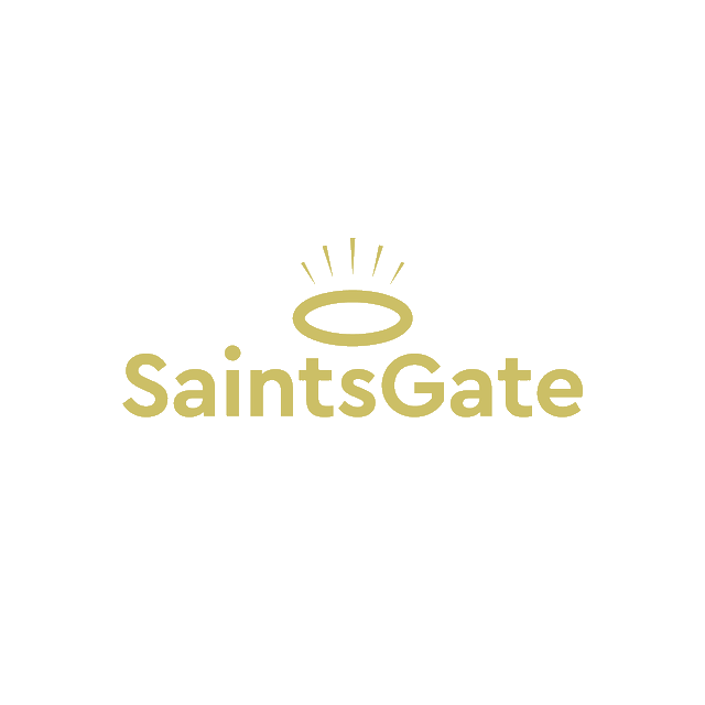 Saintsgate.com logo, a brandable .com business name for sale