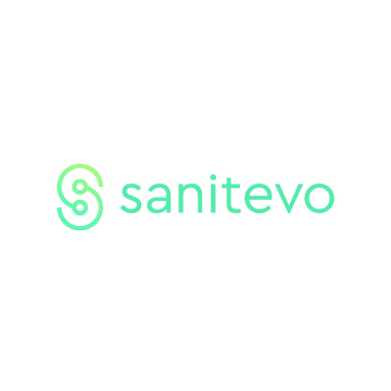 Sanitevo.com logo, a brandable .com business name for sale