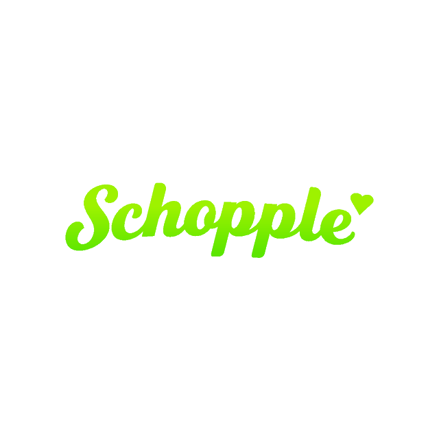 Schopple.com logo, a brandable .com business name for sale