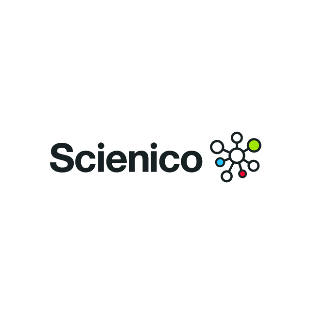 Scienico.com logo, a brandable .com business name for sale