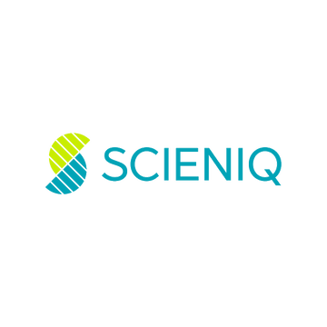 Scieniq.com logo, a brandable .com business name for sale