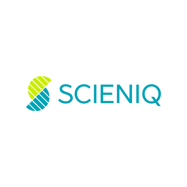 Scieniq.com logo, a brandable .com business name for sale