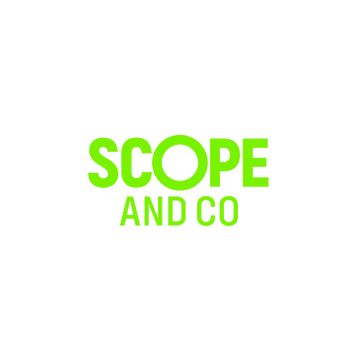 ScopeAndCo.com logo, a brandable .com business name for sale