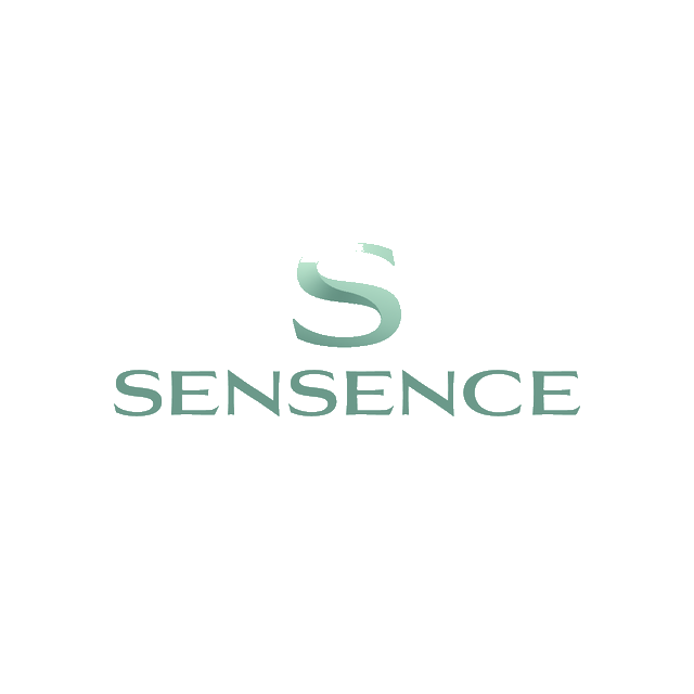 Sensence.com logo, a brandable .com business name for sale