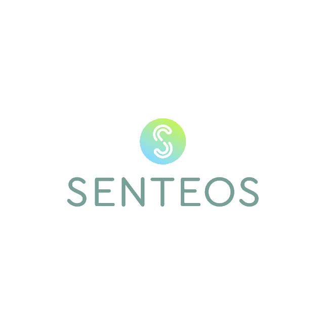 Senteos.com logo, a brandable .com business name for sale