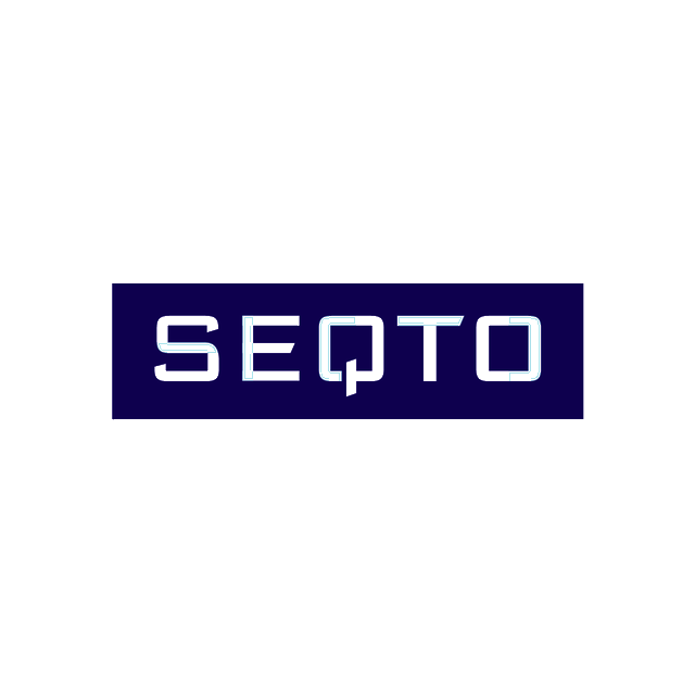 Seqto.com logo, a brandable .com business name for sale
