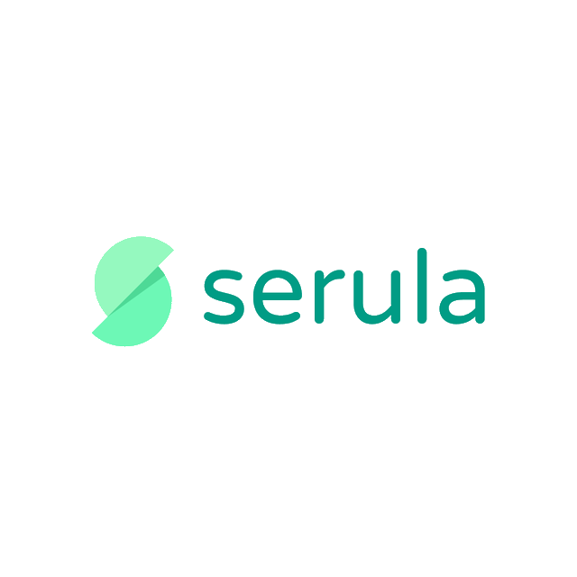 Serula.com logo, a brandable .com business name for sale