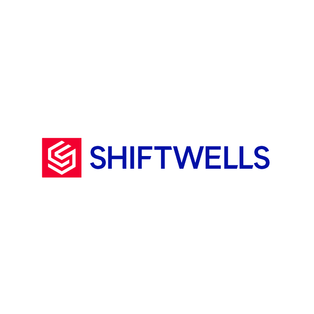 Shiftwells.com logo, a brandable .com business name for sale