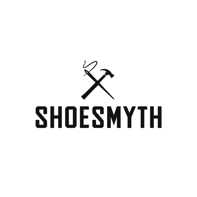 Shoesmyth.com logo, a brandable .com business name for sale