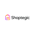 Shoptegic.com logo, a brandable .com business name for sale