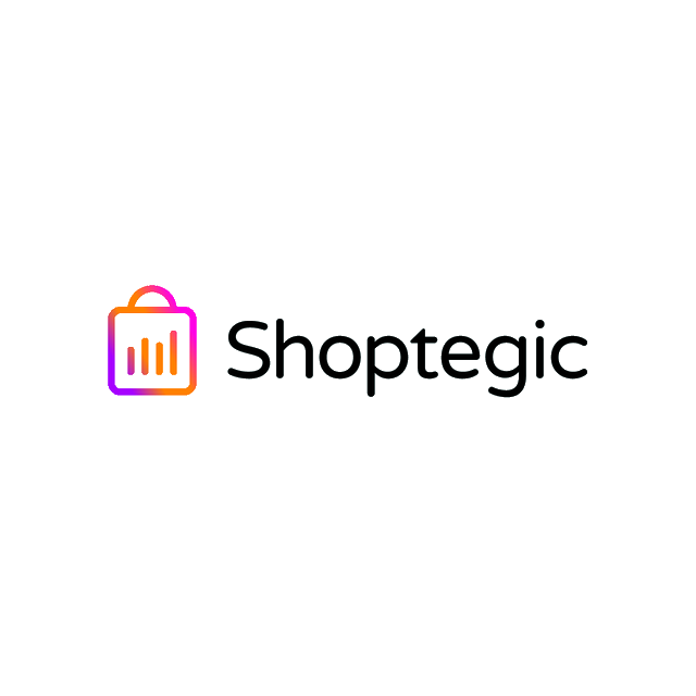 Shoptegic.com logo, a brandable .com business name for sale