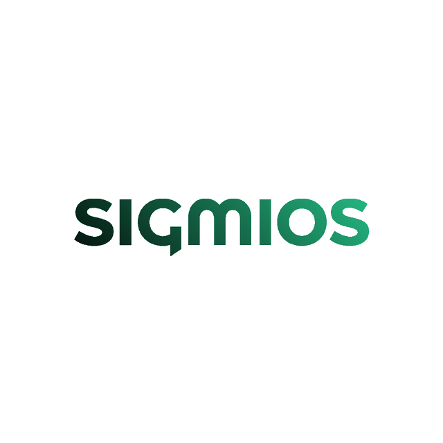 Sigmios.com logo, a brandable .com business name for sale