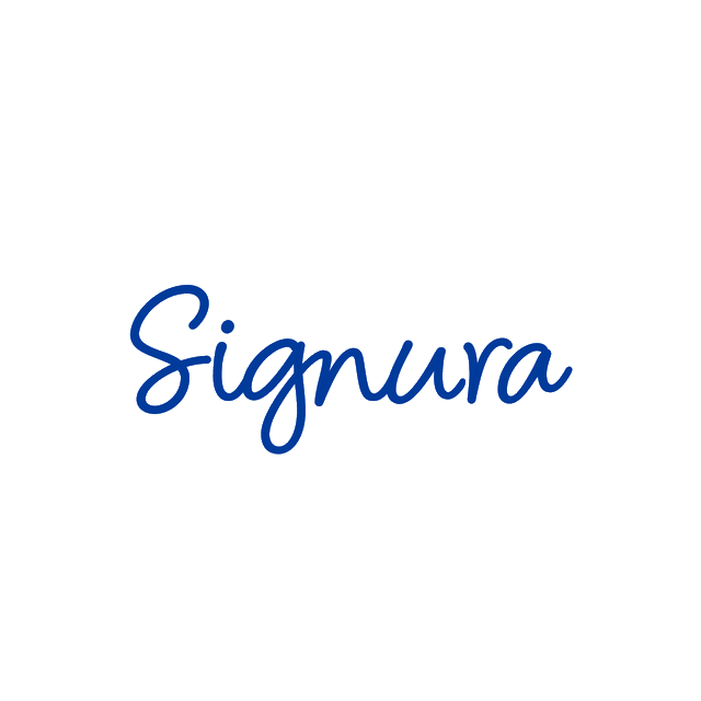 Signura.com logo, a brandable .com business name for sale