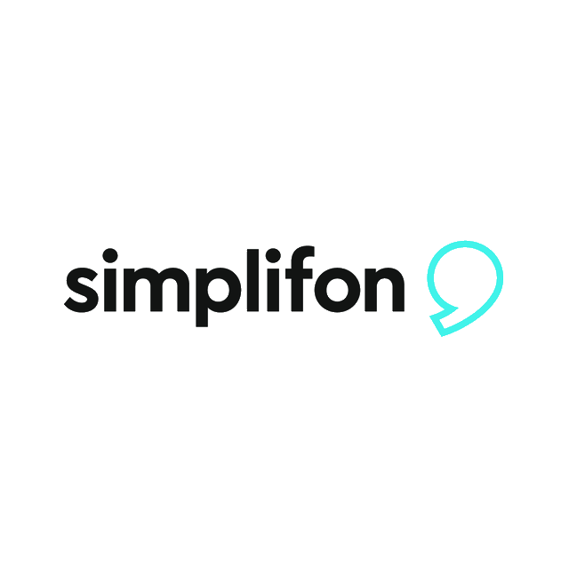 Simplifon.com logo, a brandable .com business name for sale