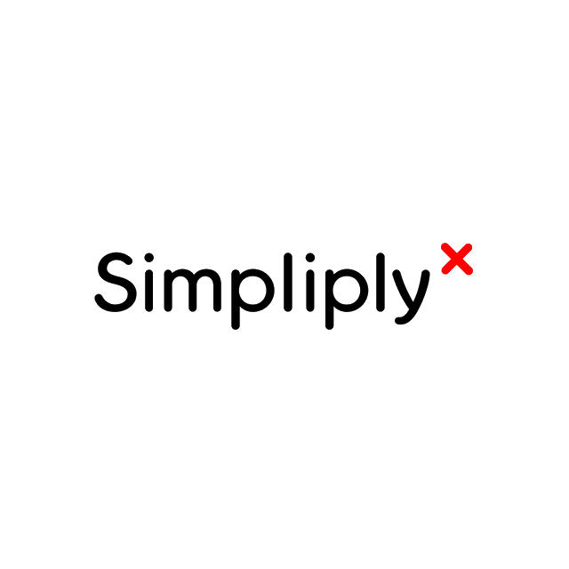 Simpliply.com logo, a brandable .com business name for sale