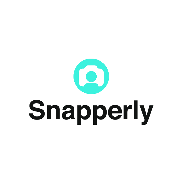 Snapperly.com logo, a brandable .com business name for sale