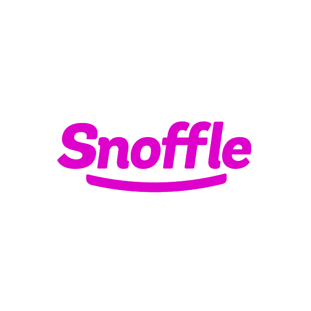 Snoffle.com logo, a brandable .com business name for sale