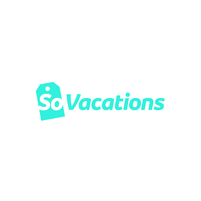 SoVacations.com logo, a brandable .com business name for sale