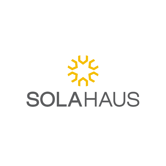 Solahaus.com logo, a brandable .com business name for sale