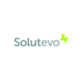 Solutevo.com logo, a brandable .com business name for sale